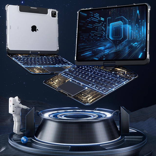 For iPad Magic Keyboard for iPad Pro 11 Air5 Air4 10.9 Case Rotatable Backlit Keyboard Cover