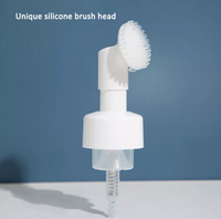 Flacon pompe vide pour mousse nettoyante visage avec brosse en silicone 100ml/150ml/200ml Distributeur de savon liquide