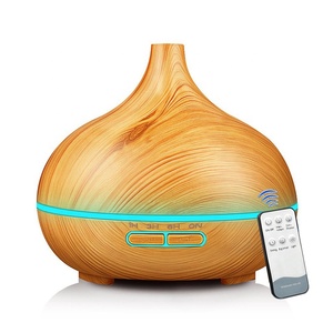 Humidificateur d'air ultrasonique, diffuseur d'arôme, grain de bois, lumière LED 7 couleurs, diffuseur d'huile essentielle électrique pour l'aromathérapie à domicile - Product Image 2