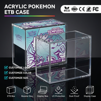 Boîte de rangement en acrylique pour cartes Elite Trainer Box avec couvercle renforcé, épaisseur 5+8mm, pour la conservation de votre collection ETB