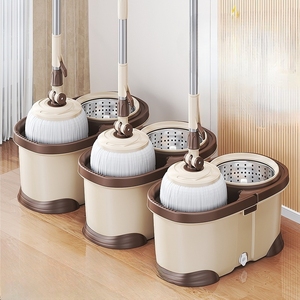 Bộ lau nhà chất lượng cao, lau khô và lau ướt, lau nhà bằng sợi microfiber, kèm xô, xoay 360 độ, bộ lau nhà thần kỳ - Product Image 3