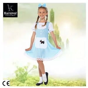 ODM Venta al por mayor <span class=keywords><strong>Mago</strong></span> <span class=keywords><strong>de</strong></span> <span class=keywords><strong>Oz</strong></span> <span class=keywords><strong>Cuento</strong></span> <span class=keywords><strong>de</strong></span> hadas Dorothy Disfraz para niñas Fiesta <span class=keywords><strong>de</strong></span> Halloween Actuación Cos Play con diadema Vestido - Product Image 1