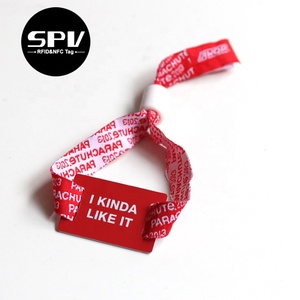 Có thể điều chỉnh 13.56MHz <span class=keywords><strong>Mifare</strong></span> cổ điển Ev1 <span class=keywords><strong>ID</strong></span> Vòng đeo tay NFC vải dây đeo cổ tay - Product Image 2