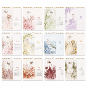 Elegante Calendario Colgante Urbano con Páginas Laminadas Mate, Diseño Floral Personalizado <span class=keywords><strong>de</strong></span> Fábrica para Uso en Oficinas Modernas <span class=keywords><strong>de</strong></span> Espacio Abierto - Product Image 4