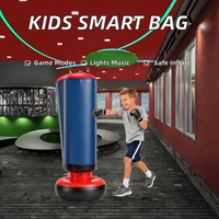 Sac de frappe électronique intelligent pour enfants avec lumières de notation, musique et 4 modes de jeu - Défi de mémoire, gants gonflables