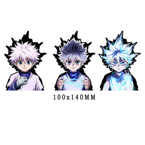 Adesivi con Motivi <span class=keywords><strong>Hunter</strong></span> GON FREECSS e <span class=keywords><strong>Killua</strong></span> Zoldyck, Decalcomanie Anime 3D Olografiche con Effetto Movimento Lenticolare - Product Image 5