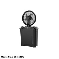 Ventilateur de refroidissement rechargeable portable à pulvérisation de brume d'extérieur avec réservoir d'eau pour la randonnée, la pêche, les sorties, les barbecues