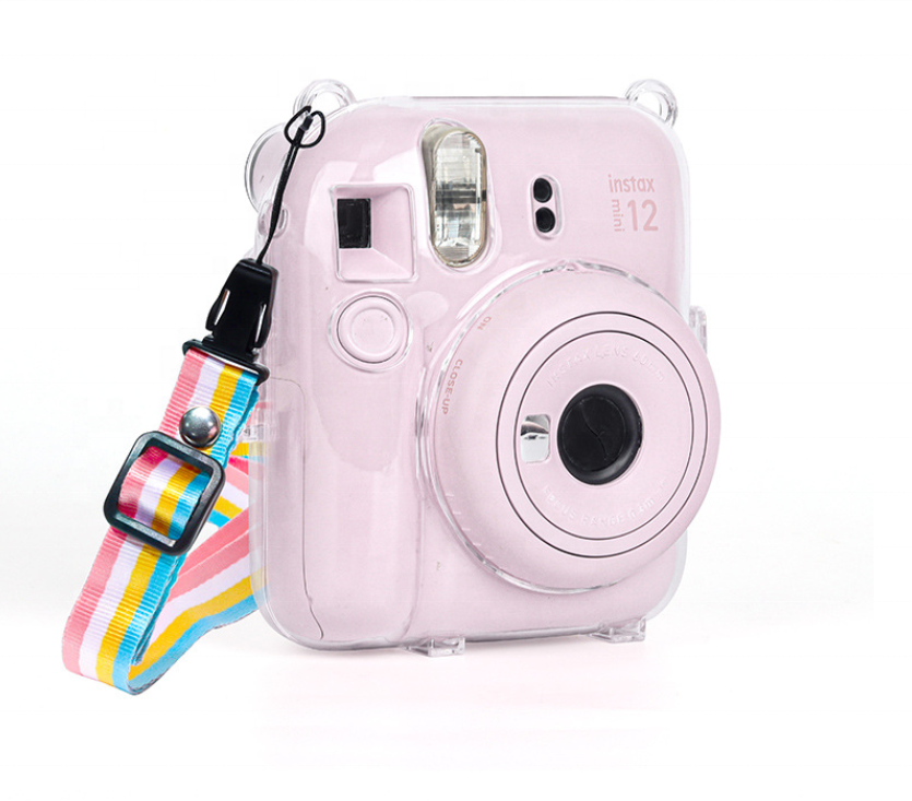 Custodia Porta Film In Pelle Sintetica Per Fujifilm Instax Mini 7s 8 8+ 9 25 26 50s 70 90 - Azzurro Ghiaccio