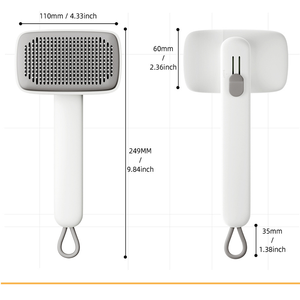 Spazzola Speciale Morbida e Lussuosa per la Rimozione dei Peli di <span class=keywords><strong>Cani</strong></span> e Gatti - Spazzola per <span class=keywords><strong>Toelettatura</strong></span> in Plastica e ABS per Animali Domestici di Taglia Grande - Product Image 5