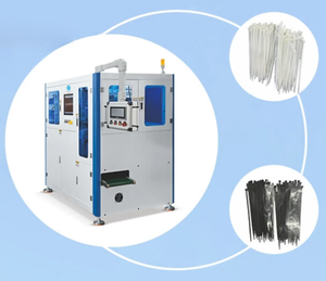 เครื่องตัดสายรัดซิป บรรจุภัณฑ์แบบซอง บรรจุภัณฑ์อัตโนมัติ ระบบ PLC มอเตอร์พร้อมลูกปืน รองรับแรงดันไฟฟ้าหลายระดับ (380V/220V/110V) สำหรับอาหาร สิ่งทอ และสินค้าอื่นๆ - Product Image 2