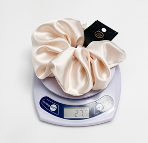 Fascia per <span class=keywords><strong>Capelli</strong></span> Elastica Grande in Stile Francese con Logo Personalizzato, Scrunchies in Raso per Donne e Ragazze - Product Image 6