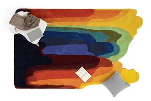 <b>Hand</b> <b>Tufted</b> Wool Geometric Pattern Non-Slip Medium Pile Latex Backing Washable Large Area <b>Rug</b> for Living Room - Product Image 2