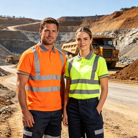 Camisetas de Trabajo de Alta Visibilidad Reflectantes para Reparaciones, Limpieza, Construcción, Minería, Mecánica, Tráfico, Ropa de Trabajo Personalizada de Alta Visibilidad