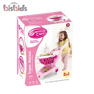2in1 fingir juego <span class=keywords><strong>super</strong></span> mercado carro juguete carrito de compras para los niños - Product Image 2