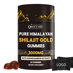 Saf Himalaya Şilajit Jelibonları 3000mg Bal ve Aşvaganda Şekeri, Fulvik Asit ve 105+ İz Mineral İçeren Enerji Takviyesi - Product Image 1