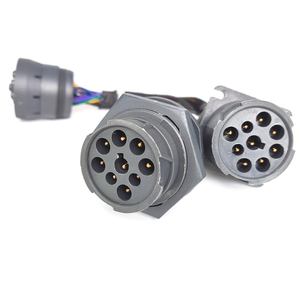Schwarzes Typ1 J1939 9-poliges Splitter-Y-Kabel ELD-Kabel Buchse zu 2 Stecker Diagnose kabelbaum Flotten kabel - Product Image 4