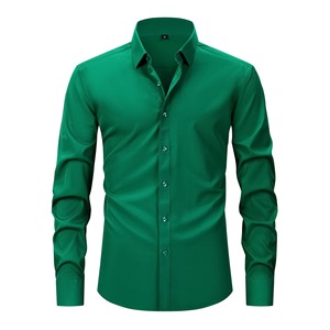 Camisas <span class=keywords><strong>de</strong></span> Manga Larga con Cuello Alto para Hombre, <span class=keywords><strong>Camisa</strong></span> Morada Informal <span class=keywords><strong>de</strong></span> <span class=keywords><strong>Vestir</strong></span>, Uniforme para Personal, Ropa Económica, Bajo MOQ, Diseño Personalizado - Product Image 6