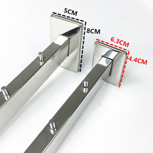 Chất Lượng Cao Thép Không Gỉ Treo Tường Quần Áo Móc Giá Cho Đồ Lót Cửa Hàng Quần Áo Cửa Hàng Bán Lẻ Siêu Thị Hiển Thị Sản Phẩm - Product Image 5