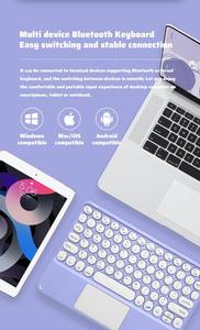 Stock Portable <b>Rechargeable</b> Slim 78 Keys Touchpad bluetooth Keyboard <b>Mouse</b> Combo - Product Image 2