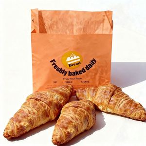 Luxury <b>Biodegradable</b> Waterproof Greaseproof Food Grade <b>Paper</b> Bags with Custom Logo and Screen Printing - Product Image 2