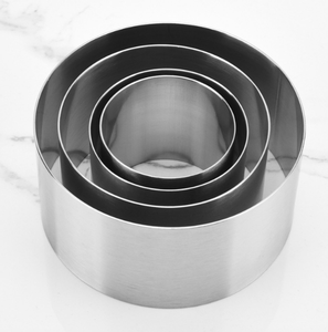 Moldes Redondos <span class=keywords><strong>para</strong></span> Tartas de Mousse de Acero Inoxidable de Primera Calidad, Cortadores de Galletas de 5/6/8/10 cm, <span class=keywords><strong>Molde</strong></span> <span class=keywords><strong>para</strong></span> Hornear Donuts, Tartas de Queso y Tiramisú - Product Image 4