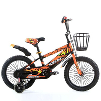 Vélo pour enfants Prince Boys de 14 et 16 pouces avec frein à main et roues d'entraînement, jouet d'extérieur pour enfants de 3 à 6 ans