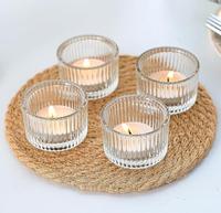 Pot en verre transparent de luxe classique vide pour diffuseur d'arômes ou support pour désodorisant