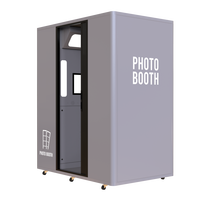 Cabina de Fotos Portátil DOLA con Pantalla Táctil, Compatible con Cámaras DSLR, Impresión Instantánea para Cines, Parques Temáticos y Bares, Nuevo Diseño