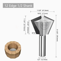 YUFU Couteau à bec d'oiseau diamanté non revêtu personnalisable, compatible OEM, HRC 65-93, pour machine de découpe, fraisage et gravure de table