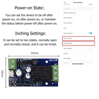 EWeLink-Interrupteur Intelligent WIFI DC 12V 24V 48V Module Récepteur Relais 2 Canaux 2.4GHz Télécommande Fonctionne avec Alexa pour Porte Led