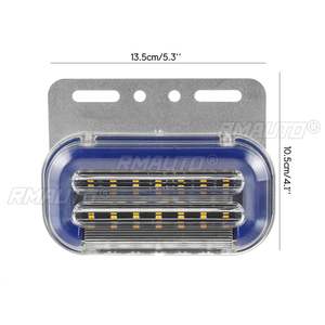ไฟเลี้ยวข้างรถยนต์ 12 ชิ้น 24V 31 LED ไฟสัญญาณภายนอกรถยนต์ ไฟเตือนท้ายรถ 5 สี สำหรับรถพ่วง รถบรรทุก - Product Image 2