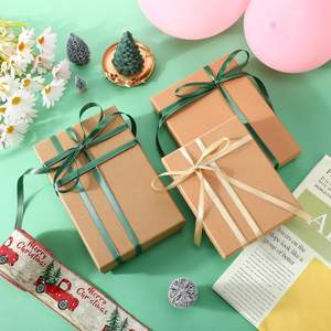 Ruban de satin d'emballage de 10 mm, bord doré, ruban de satin double face rose avec bord doré, 3/8 pouces - Product Image 5