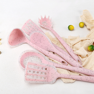 Juego de utensilios de cocina antiadherentes con soporte giratorio, juego de utensilios de silicona con mango de silicona - Product Image 4