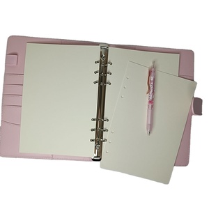 Cuadernos de cuero PU personalizables, diario 2022, planificador, papel Extra grueso, hojas sueltas, carpeta A5 <span class=keywords><strong>A6</strong></span>, Bloc de notas, venta al por mayor - Product Image 1