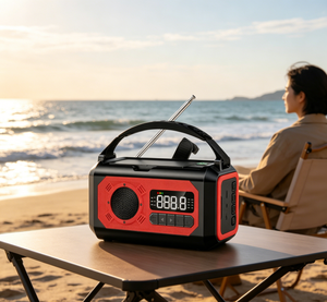 <span class=keywords><strong>Radio</strong></span> Portátil AM/FM/WB con Manivela y Panel Solar, con SOS para Supervivencia, Emergencias al Aire Libre, 10000 mAh, ABS - Product Image 2