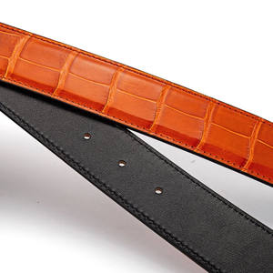 RC79 all'ingrosso 100% <span class=keywords><strong>Nilo</strong></span> Coccodrillo Cintura senza Splicing Multi colore resistente ai graffi Unisex con le cinture Business No fibbia - Product Image 5