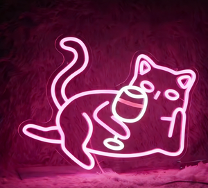 Enseigne au néon personnalisée pour animaux de compagnie, chats, chiens, lions, ours, canards, tigres et poissons, enseignes au néon LED pour animaux de compagnie - Product Image 1