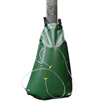 Sac d'arrosage pour arbres 20 gallons avec double point de vidange et connexion par fermeture éclair, sac d'irrigation à libération lente en PVC PE stabilisé aux UV