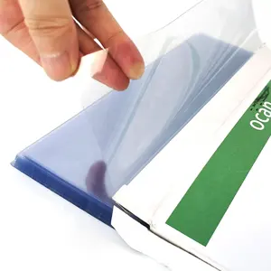 Capa de livro em pvc para folha de encadernação em pvc de plástico transparente A4 A3