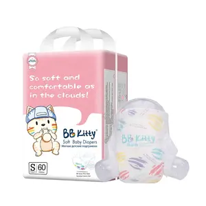 BB Kitty New Product Baby Diaper Cheap Price Wholesale Disposable Cotton Organic Babi Nappies Diaper