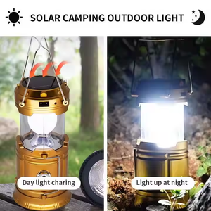 Outdoor <b>Solar</b> Light Rechargeable Hanging Multi-Function Portable <b>Power</b> Bank <b>Solar</b> <b>Lantern</b> Led Emergency Lighting Camping Lamps - Product Image 4