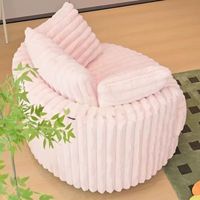 Fauteuil de loisir pivotant en velours côtelé, style italien, motif fleur de cerisier, pour salon, balcon, luxe léger, canapé individuel