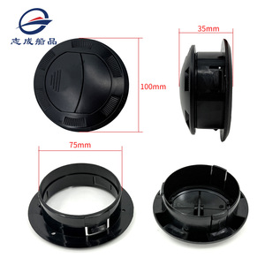 Ventilación de aire circular de plástico para caravana, ajustable, con cubierta, para caravanas y embarcaciones - Product Image 2