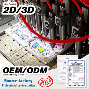 LLavero de goma de PVC suave de diseño personalizado, llavero con letras rosas bonitas, mosquetón promocional y llavero de regalo - Product Image 4