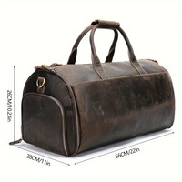 Sac de voyage de luxe multifonctionnel et tendance 2025 en toile et cuir véritable, grande capacité, avec fermeture éclair et organisateur, pour OEM