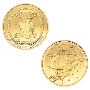 Moneta Commemorativa Placcata Oro Personalizzata per la Caduta dei Denti dei Bambini, Venduta Direttamente dalla Fabbrica - Product Image 4