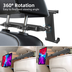 Soporte para Teléfono <span class=keywords><strong>y</strong></span> Tablet para Reposacabezas de Coche, 360° °   Soporte Ajustable <span class=keywords><strong>y</strong></span> Retráctil para Asiento Trasero para Dispositivos de 4.7-<span class=keywords><strong>11</strong></span> Pulgadas, Esenciales de Viaje para Niños - Product Image 6