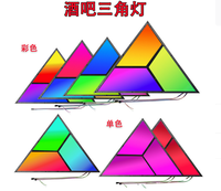 Mur rideau de plafond programmable de matrice de pixels de triangle de RVB LED de vente chaude pour le plafond de disco