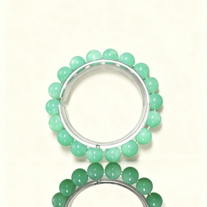 Bracelet en jade australien <span class=keywords><strong>de</strong></span> qualité supérieure, pierre <span class=keywords><strong>de</strong></span> <span class=keywords><strong>l</strong></span>'espoir, cristal <span class=keywords><strong>de</strong></span> chrysoprase naturel, bijoux, guérisseur <span class=keywords><strong>de</strong></span> <span class=keywords><strong>l</strong></span>'<span class=keywords><strong>âme</strong></span>, pierre <span class=keywords><strong>de</strong></span> cœur verte - Product Image 1