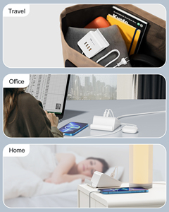 อะแดปเตอร์แปลงไฟ USB 4 พอร์ต เครื่องชาร์จตั้งโต๊ะ 5V/3A ชาร์จเร็ว ใช้ได้กับสมาร์ทโฟนทุกชนิด วัสดุเป็นมิตรกับสิ่งแวดล้อม ป้องกันไฟไหม้ - Product Image 4